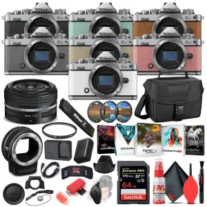 Nikon Z fc Digital Camera with 28mm Lens INTL Bundle with FTZ Adapter -