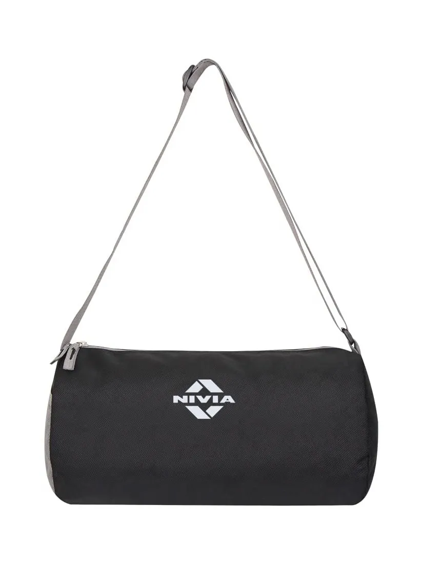NIVIA Basic 11.5L Duffle Bag (Black/Grey)