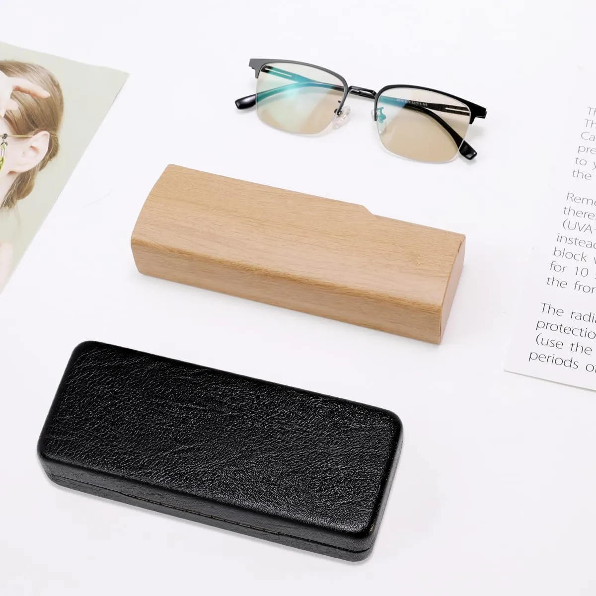 PERFECTSIGHT Hard Shell Eyeglasses Case, Kawaii Protective Glasses Case for Kids, Cute Eyeglass Case for Women Men Girls