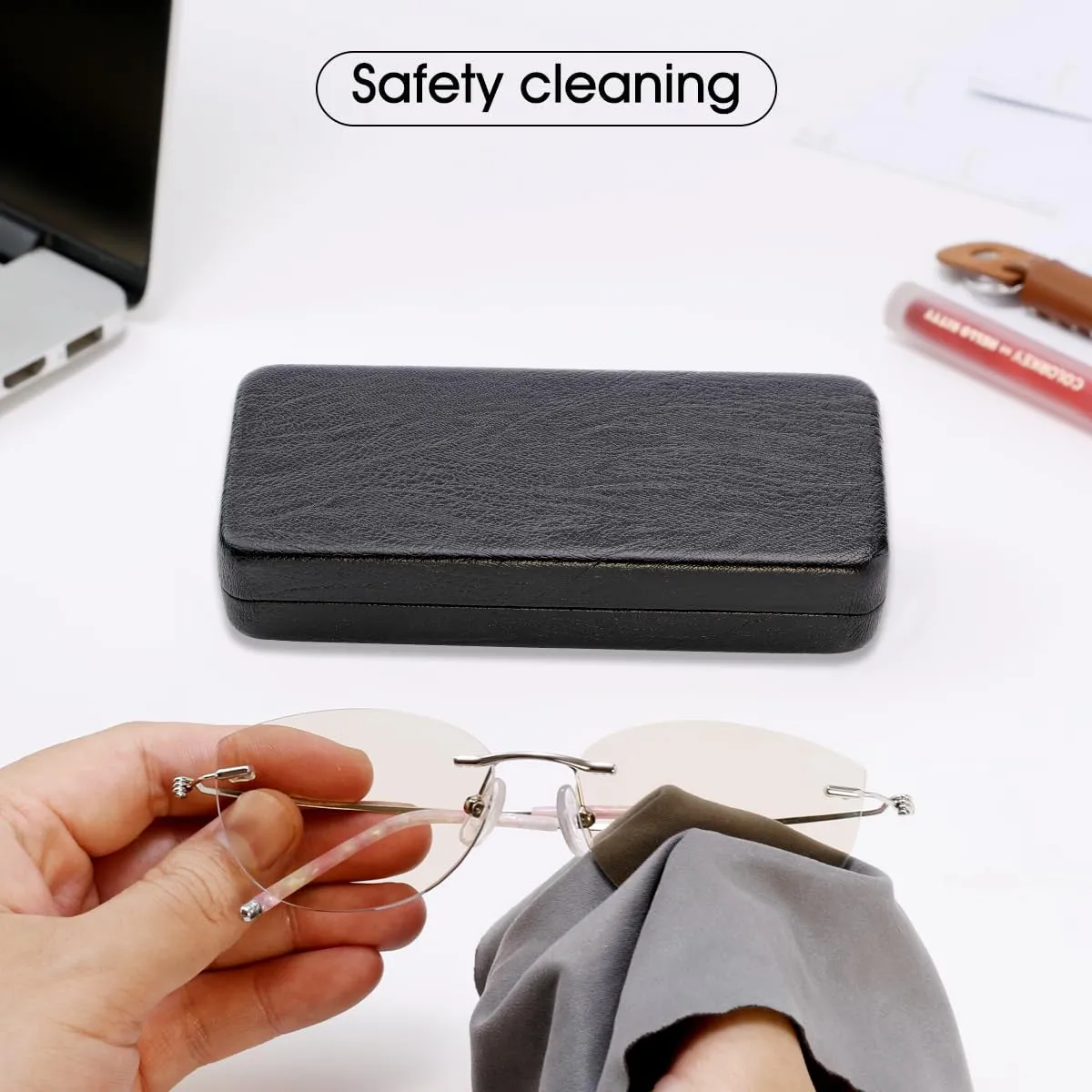 PERFECTSIGHT Hard Shell Eyeglasses Case, Kawaii Protective Glasses Case for Kids, Cute Eyeglass Case for Women Men Girls