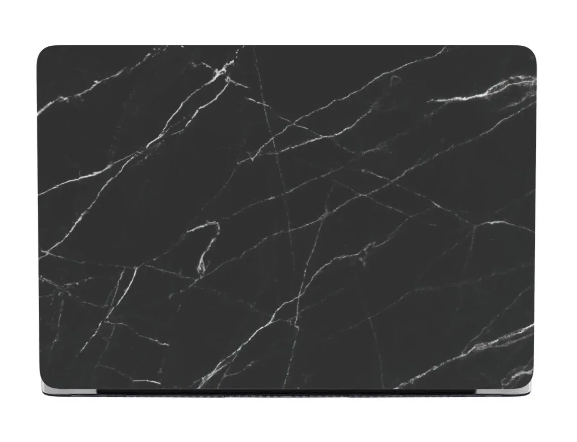 Personalized Macbook Hard Shell Case - Black Marble