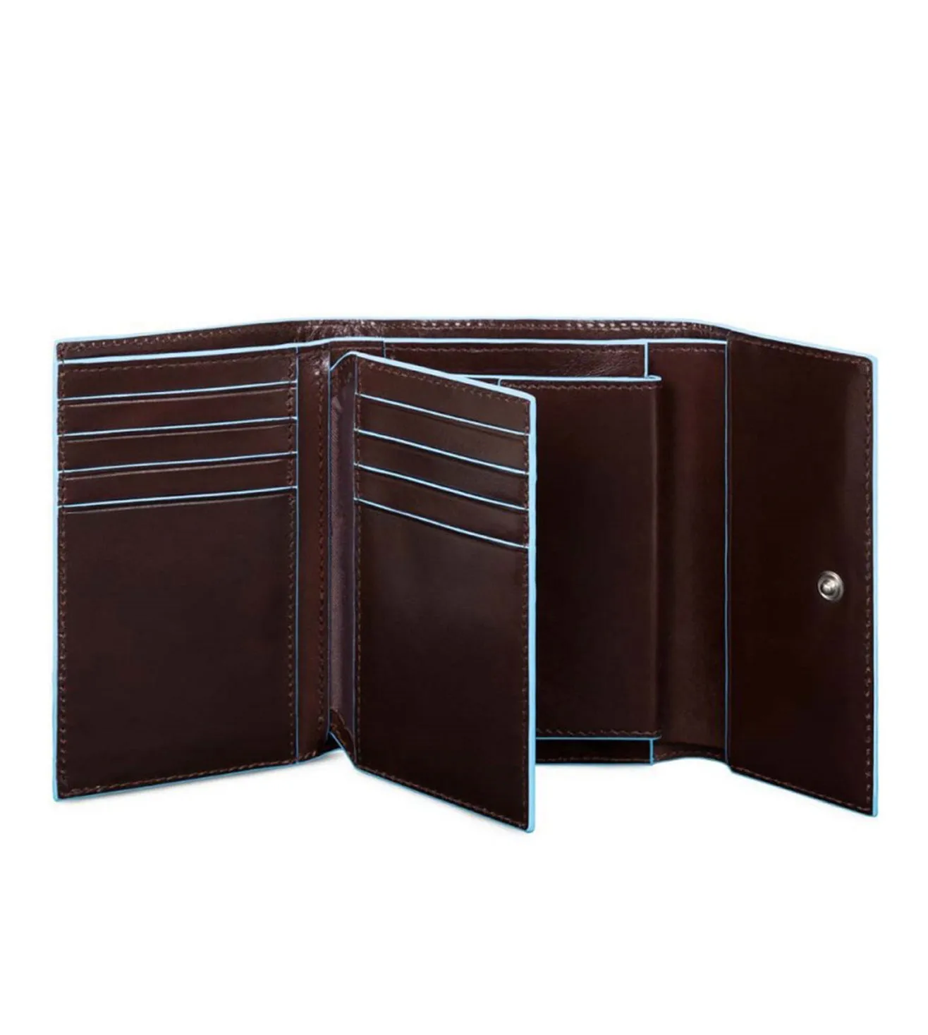 Piquadro Blue Square Women's Mahogany Wallet