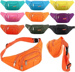 Reginary 9 Pcs Fanny Pack for Women Waist Bag Packs Men Crossbody Waterproof Adjustable Fanny Pack Running Bag Running Fanny Pack for Travel Hiking Running Outdoor (Chic Color)