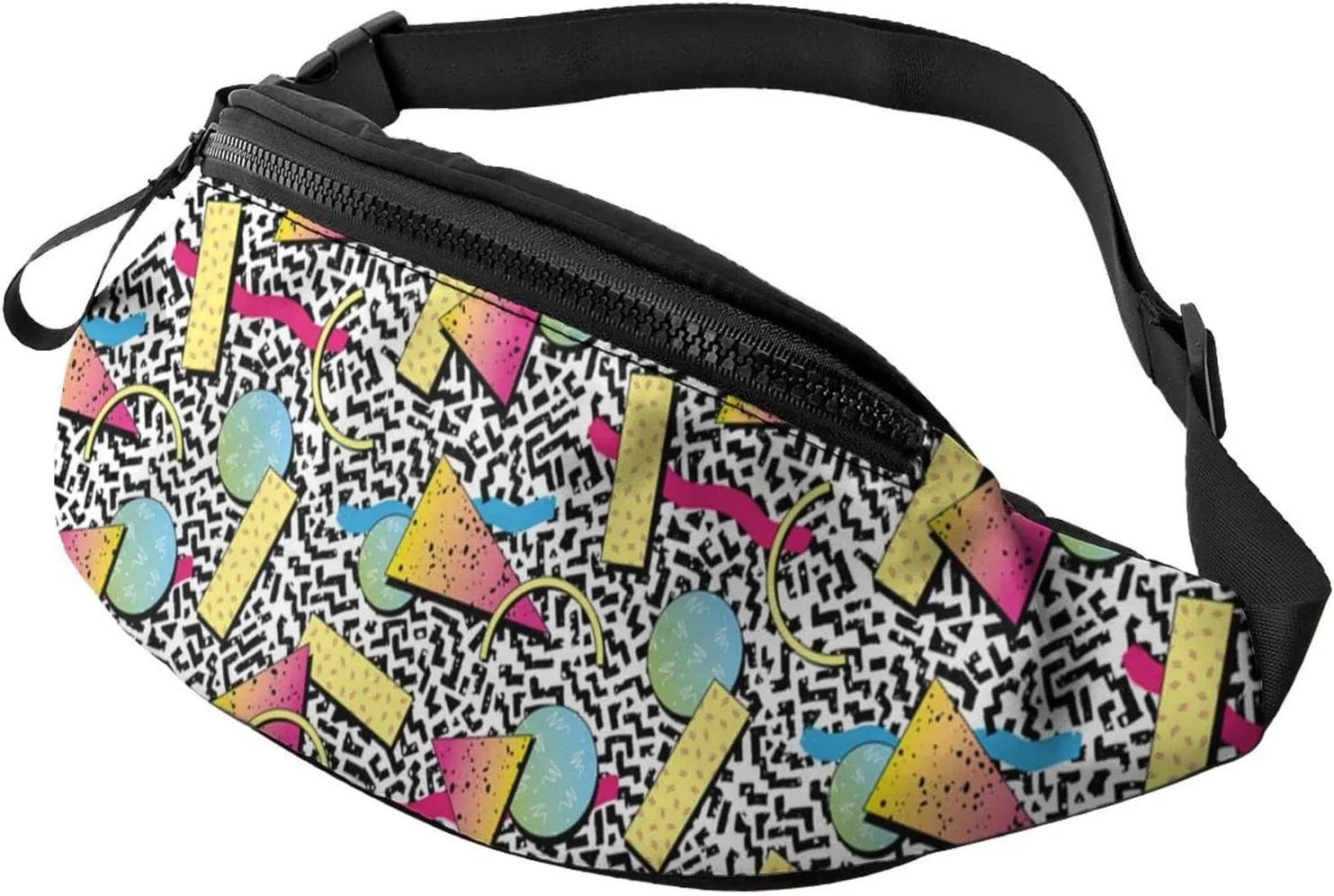 Retro 80S 90S Fanny Waist Bag Pack Casual Chest Bag Waist Packs Everywhere Belt Bag Sling Bag for Women Men