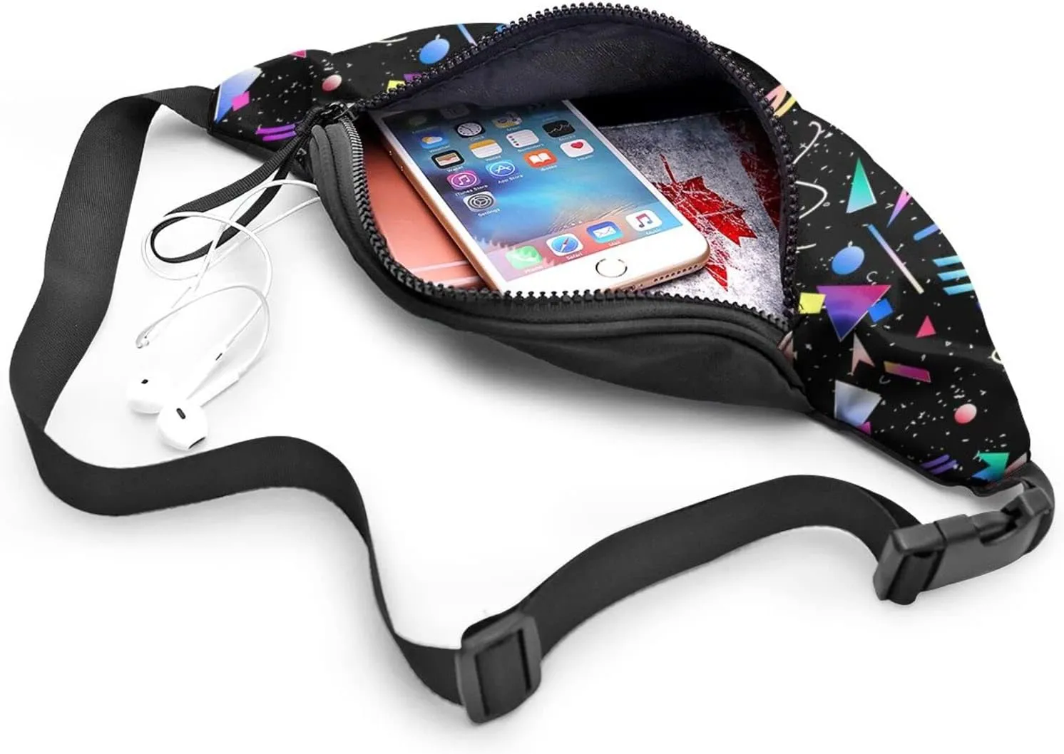 Retro 80S 90S Fanny Waist Bag Pack Casual Chest Bag Waist Packs Everywhere Belt Bag Sling Bag for Women Men