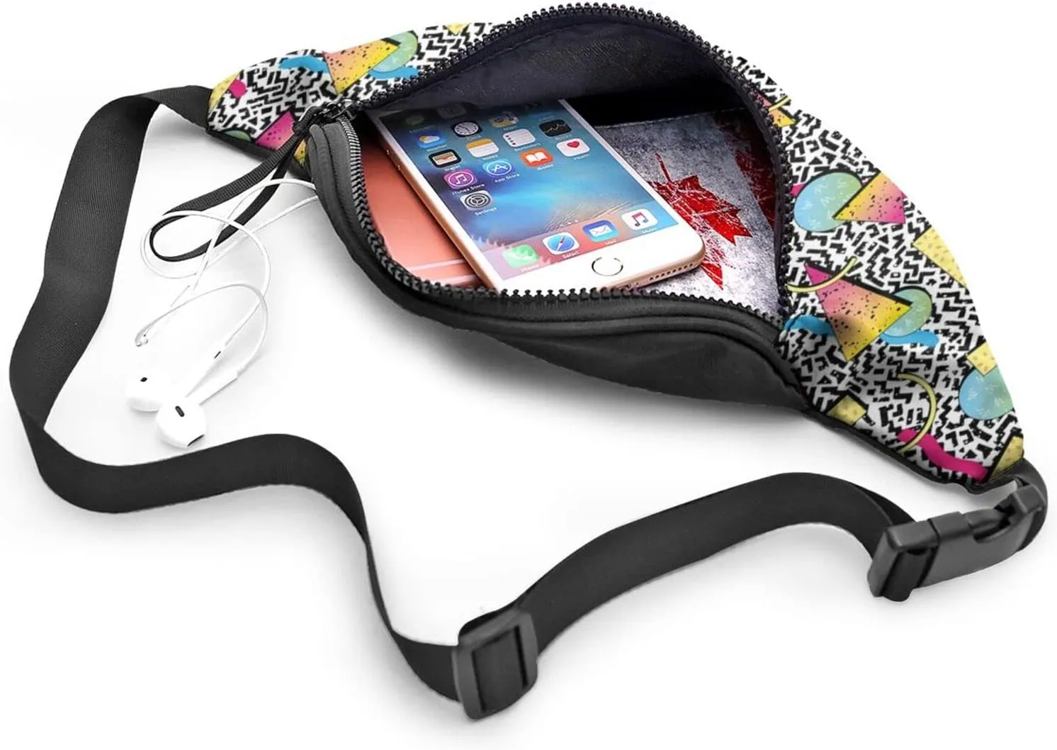 Retro 80S 90S Fanny Waist Bag Pack Casual Chest Bag Waist Packs Everywhere Belt Bag Sling Bag for Women Men