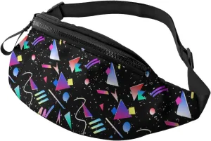 Retro 80S 90S Fanny Waist Bag Pack Casual Chest Bag Waist Packs Everywhere Belt Bag Sling Bag for Women Men