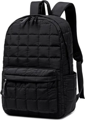 School Backpack Teen Girls Lightweight Bookbags Elementary Middle School College Back Pack Women Laptop Casual Daypacks (Black)