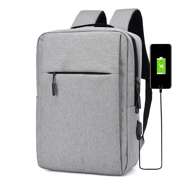 Smart Anti-Theft Oxford Backpack With Usb Charging Ports Bag-Black