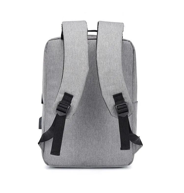 Smart Anti-Theft Oxford Backpack With Usb Charging Ports Bag-Black