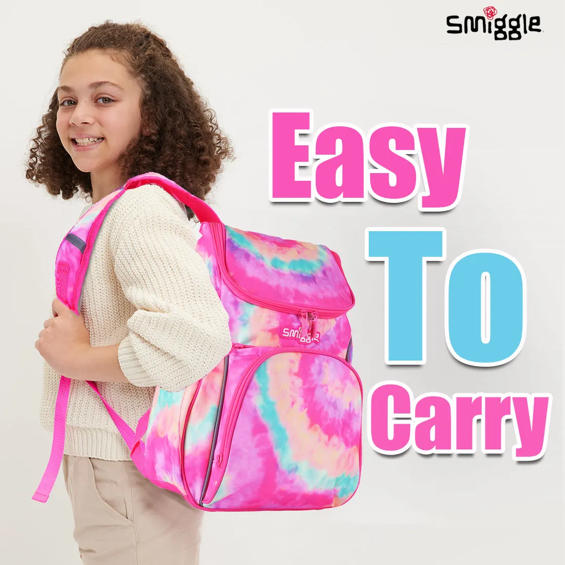 Smiggle Vivid Access Reflect Backpack Pink