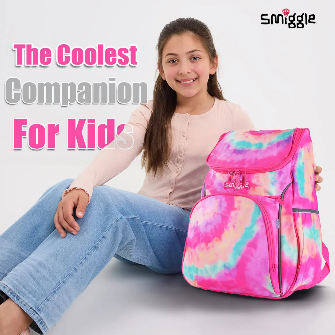Smiggle Vivid Access Reflect Backpack Pink