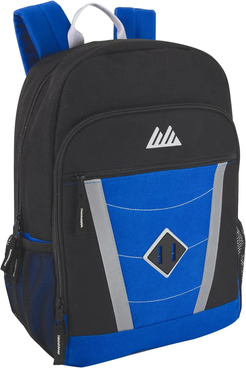Summit Ridge 24 Pack Bulk Reflective Backpacks with Pockets, 17 Backpacks for Homeless Adults, Nonprofit (Male Colors Pack)