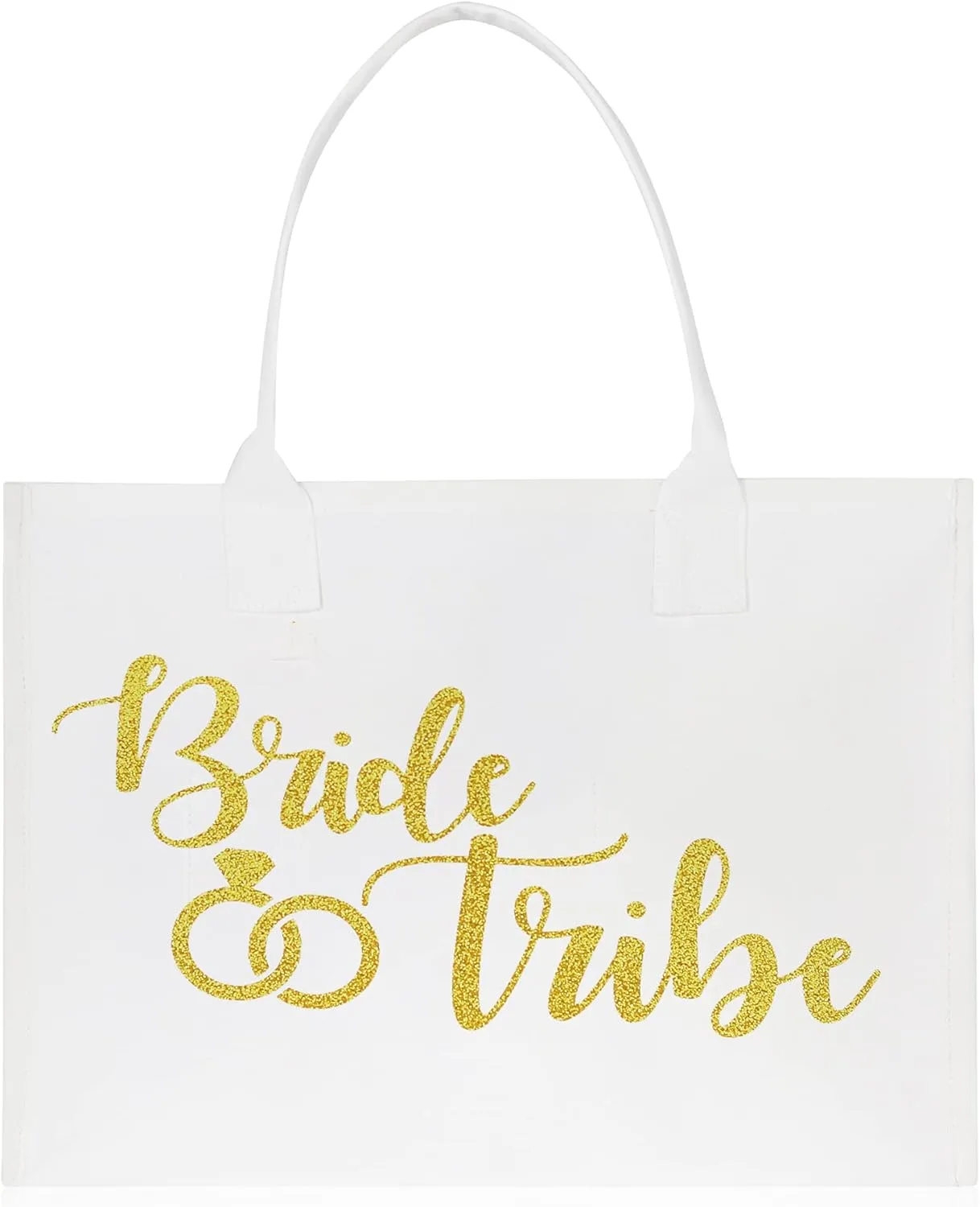 VANESSA ROSELLA Premium Quality Wedding Bridal Shower Bride 100% Cotton Chic Tote Bag with 3 Color Option
