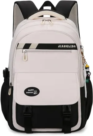 VIDOSCLA Teen Girls' Backpack for School Color-blocking Sports Kids Backpack for Teens Middle School Students Bookbag
