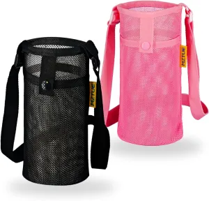 Water Bottle Holder with Strap, Premium Water Bottle Carrier with Strap Easy Clean, Light Water Bottle Carrier Bag, Water Bottle Holder with Pocket for Hiking, Walking, Travel