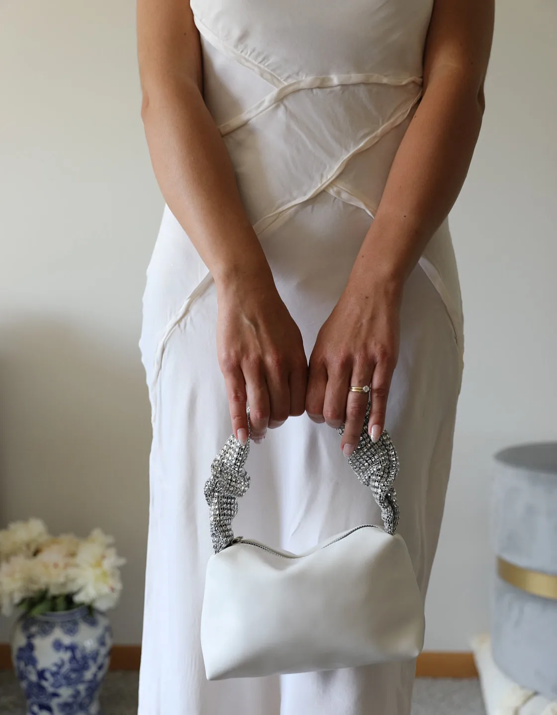 White Evening Purse
