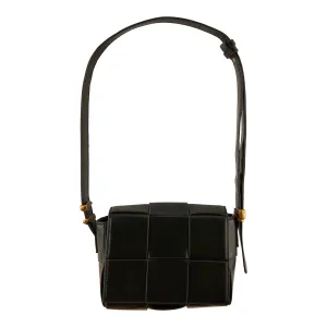 Women's Small Wide Weave Crossbody Bag