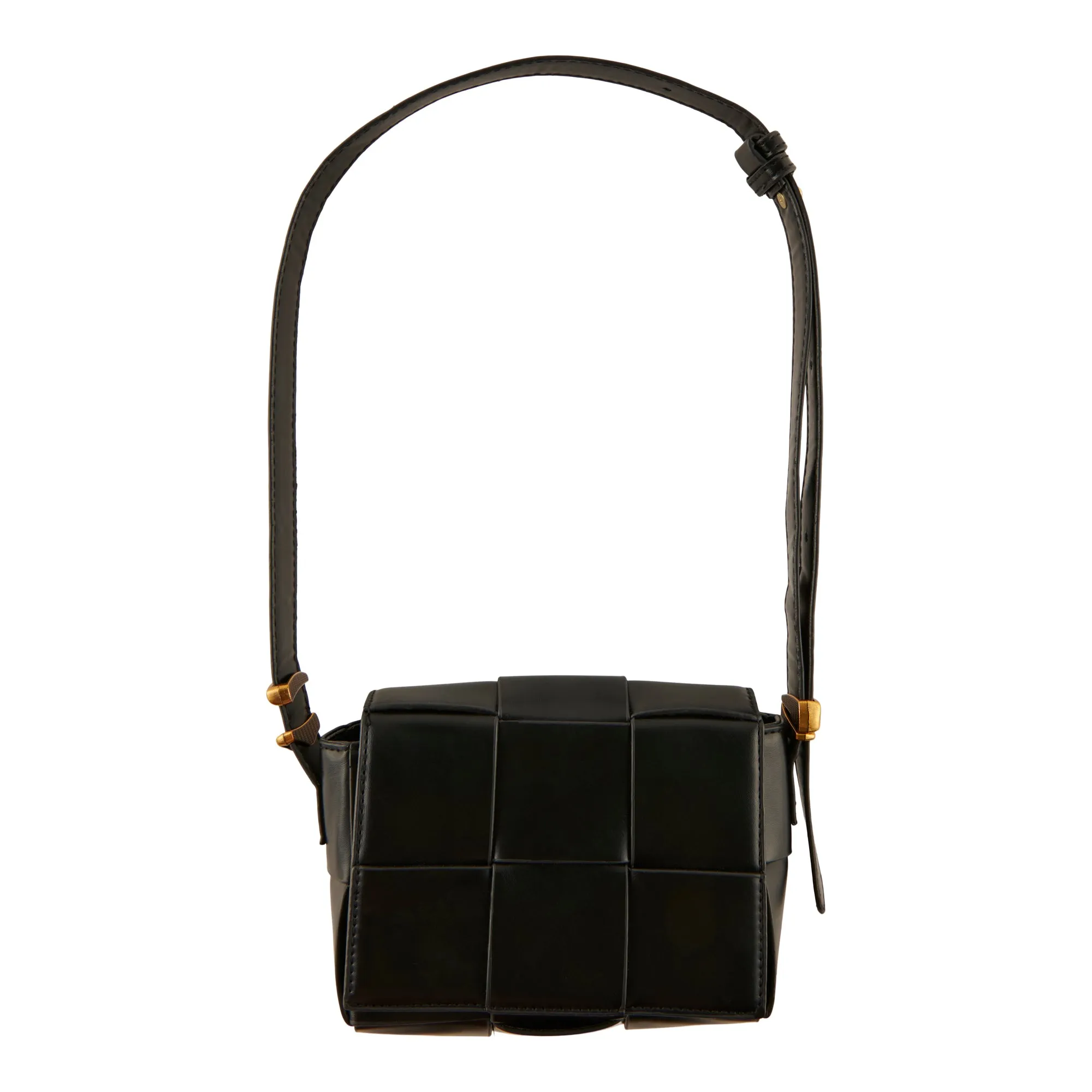 Women's Small Wide Weave Crossbody Bag